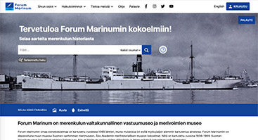 forum-marinum.finna.fi skärmbild