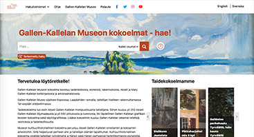 gallenkallelanmuseo.finna.fi skärmbild