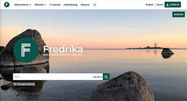 fredrika.finna.fi screenshot
